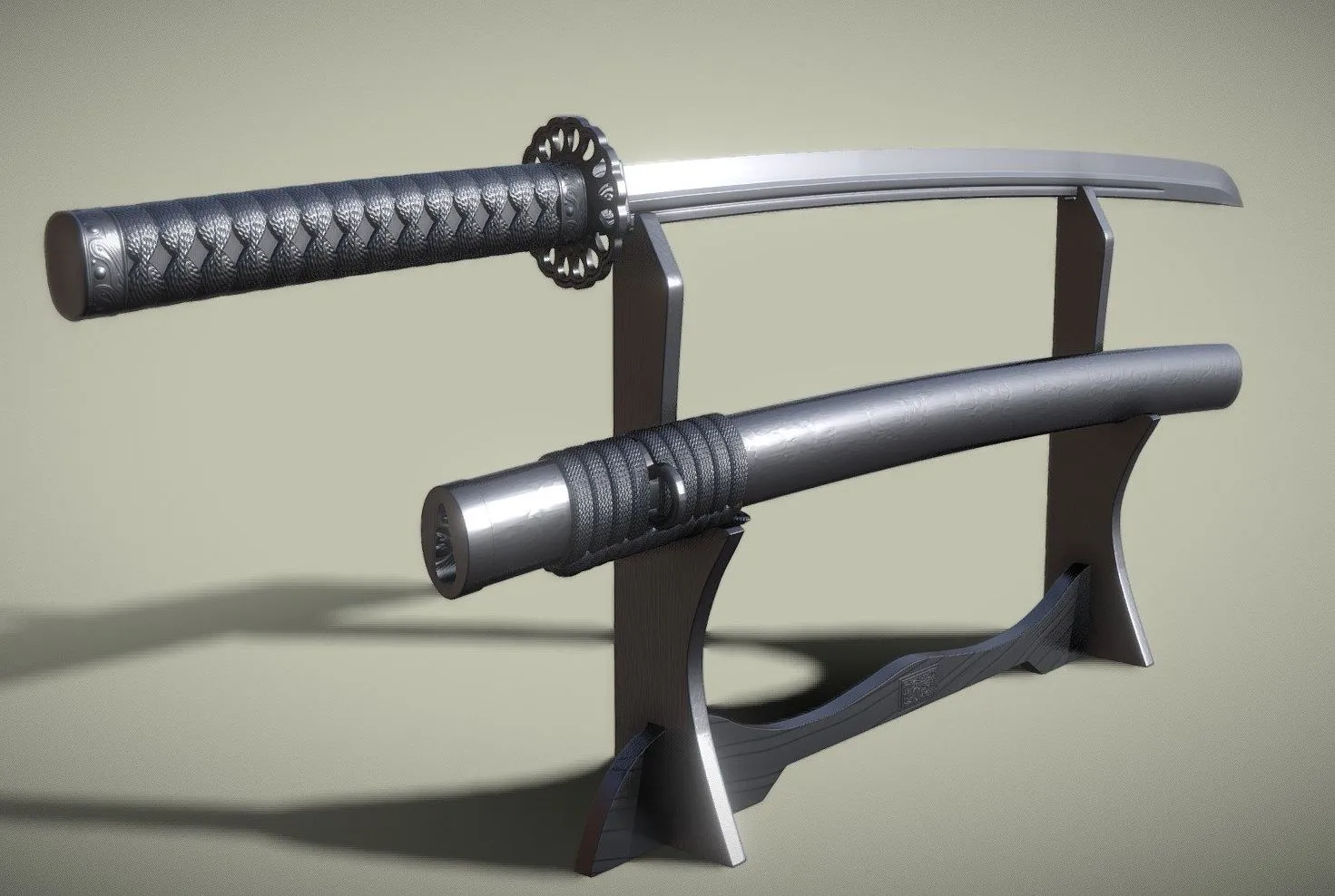 PBR Game 3D Models – Katana (2)