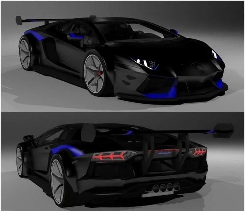 PBR Game 3D Models – Lamborghini Aventador Sport