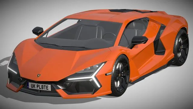PBR Game 3D Models – Lamborghini Revuelto 2023