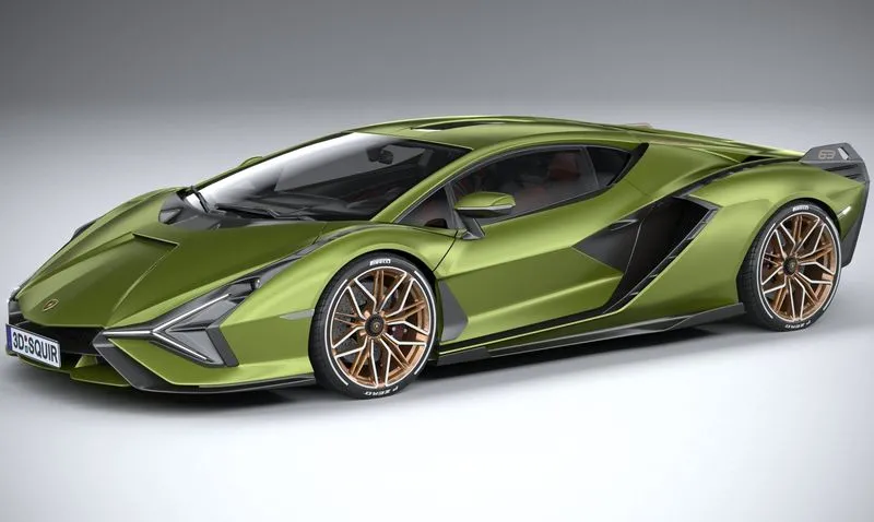 PBR Game 3D Models – Lamborghini Sian 2020 sportcar