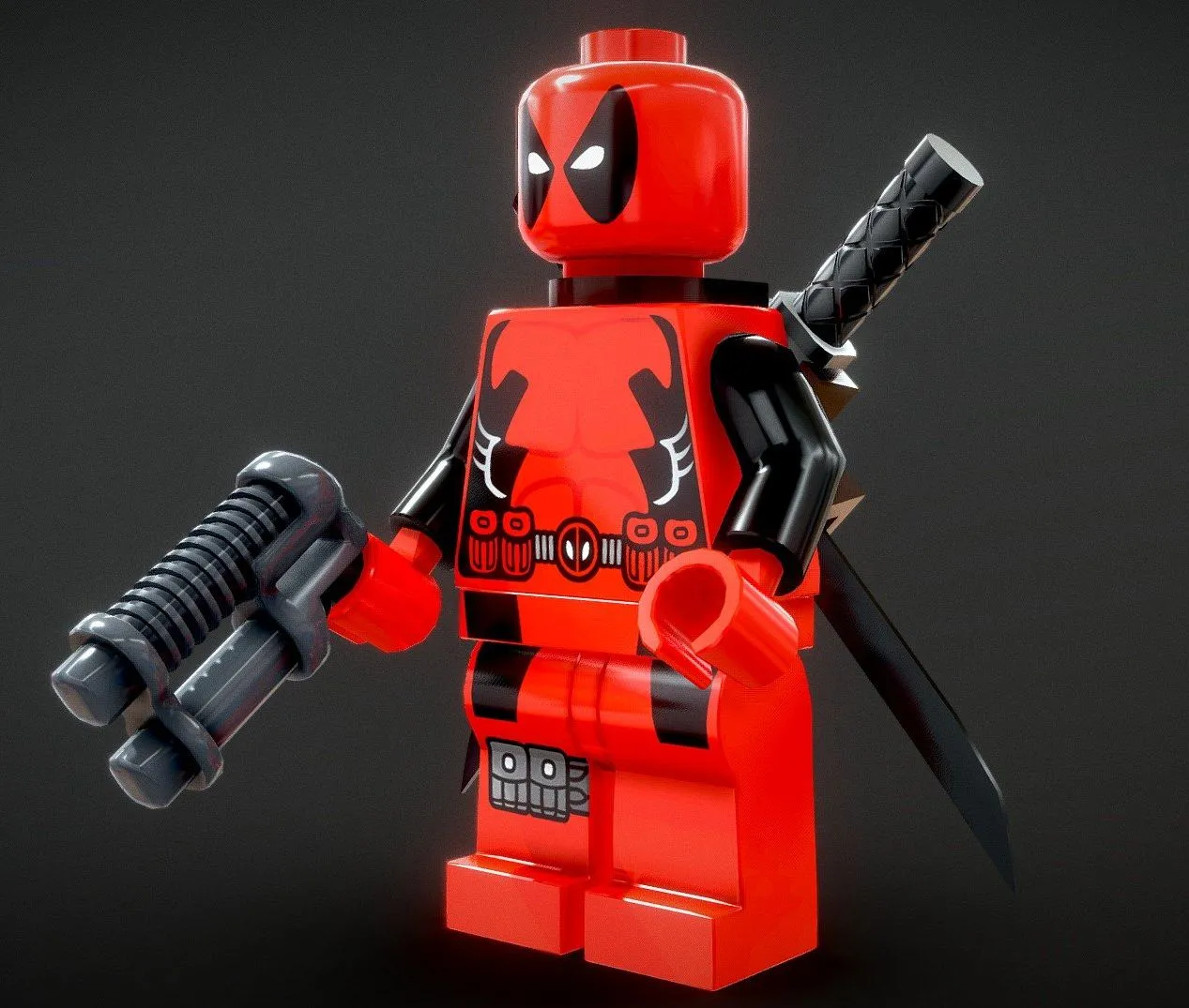 PBR Game 3D Models – Lego Deadpool