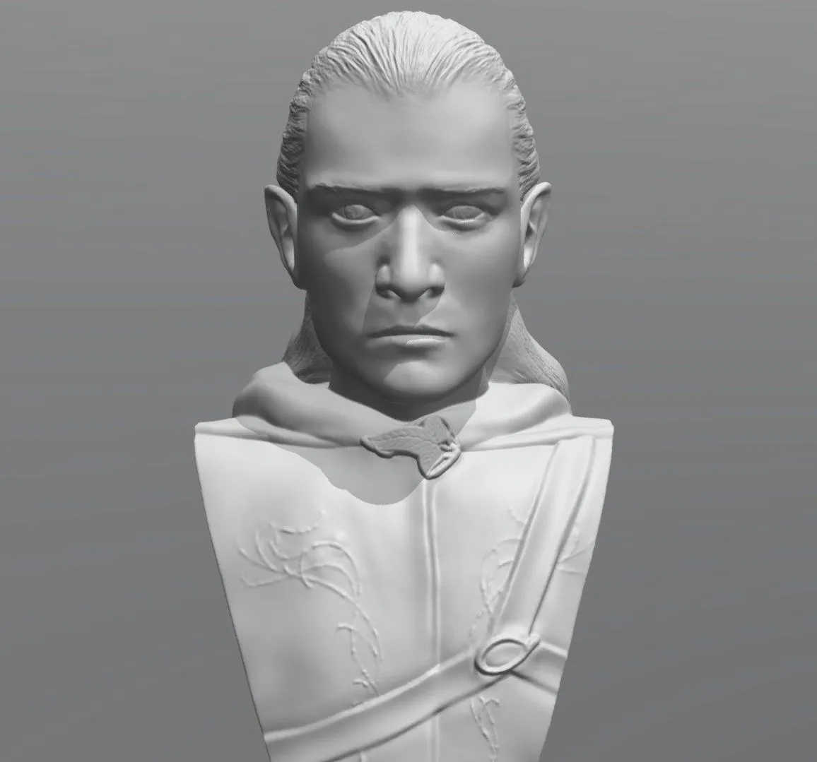 PBR Game 3D Models – Legolas Bust For 3D Printing