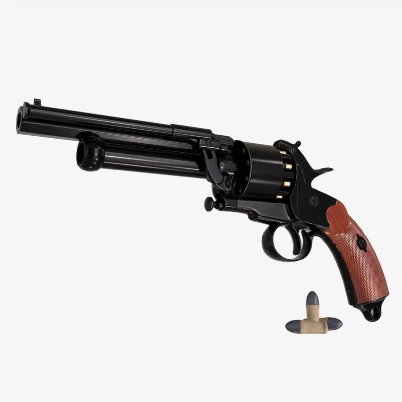 PBR Game 3D Models – LeMat revolver