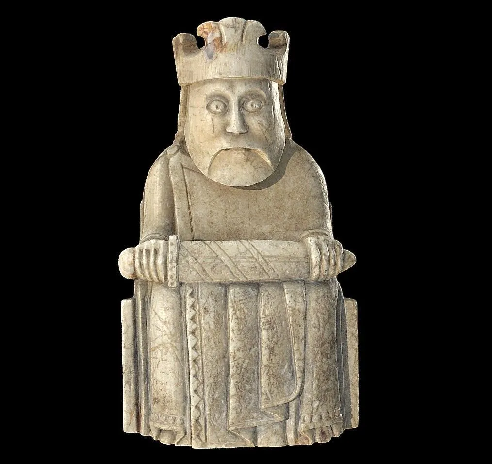PBR Game 3D Models – Lewis Chess Piece King Hns 19