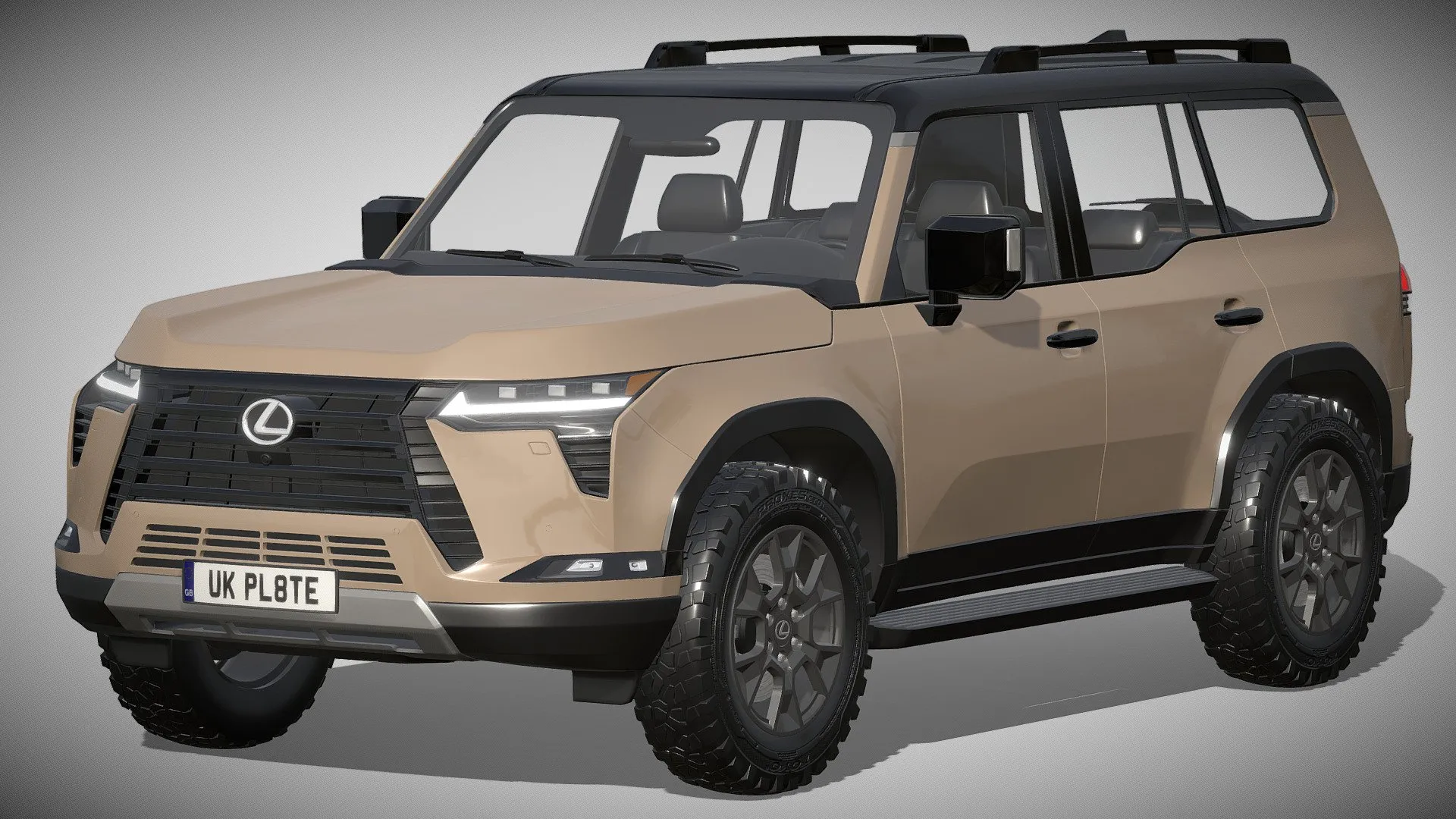 PBR Game 3D Models – Lexus Gx Overtrail 2024