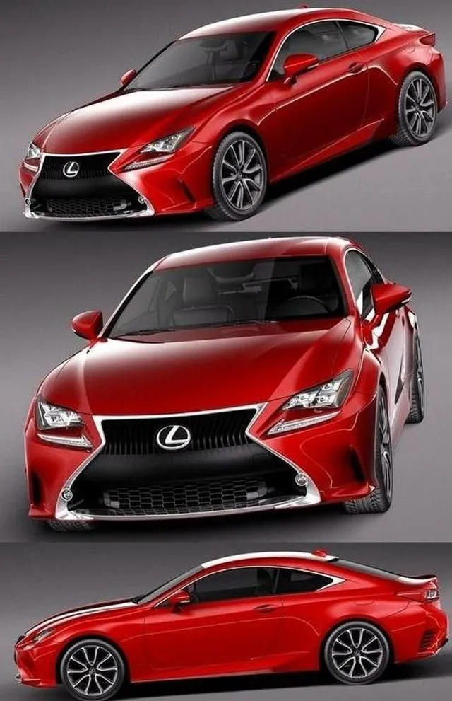 PBR Game 3D Models – Lexus RC 350 2015