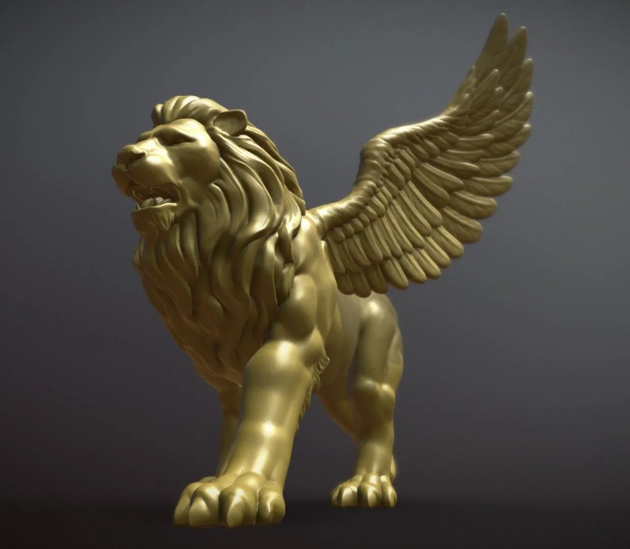 PBR Game 3D Models – Lion With Wings