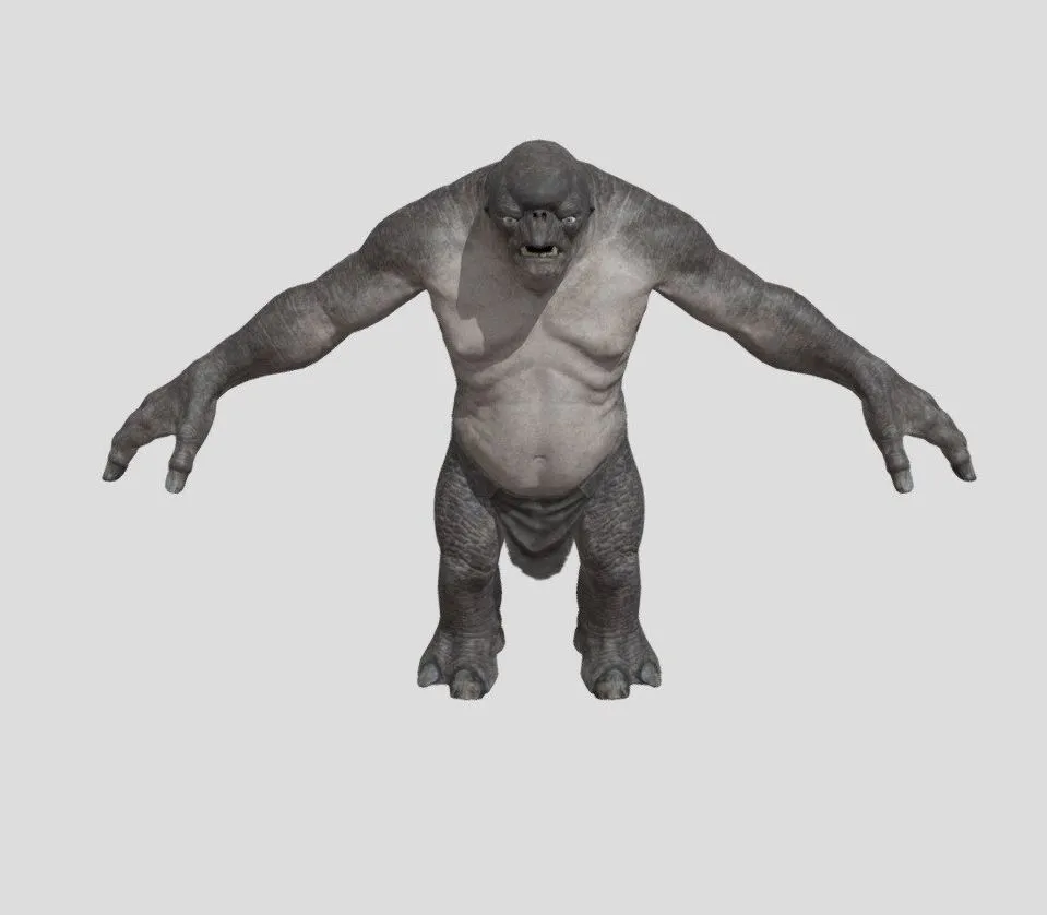 PBR Game 3D Models – Lotr Cave Troll