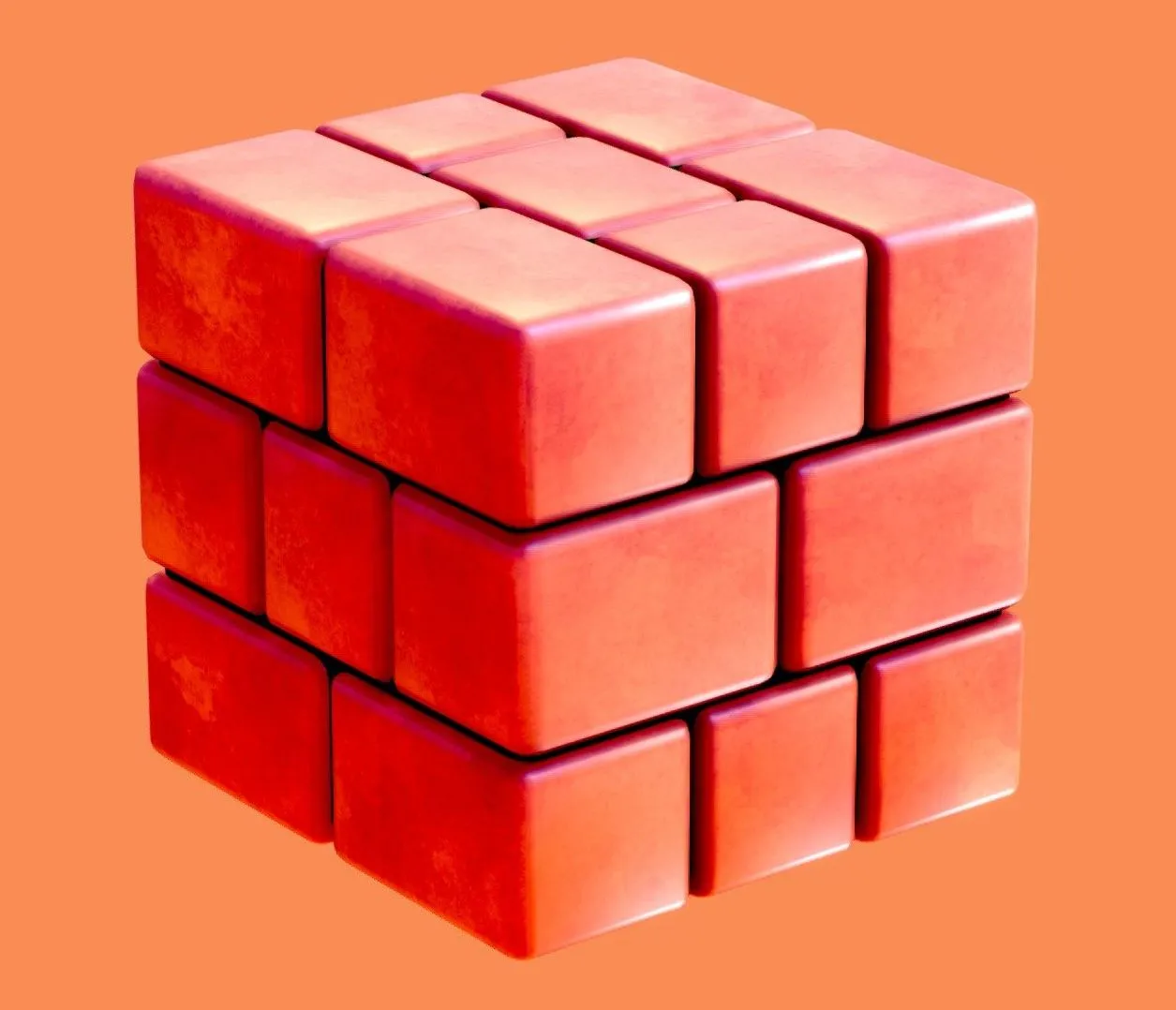 PBR Game 3D Models – Low Poly Stylized Game Items Brick