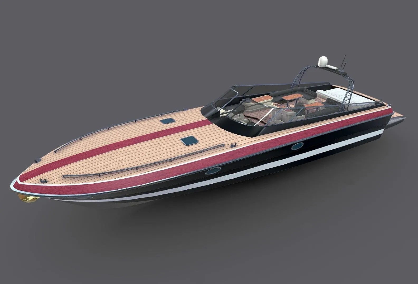PBR Game 3D Models – Luxury Boat Pbr