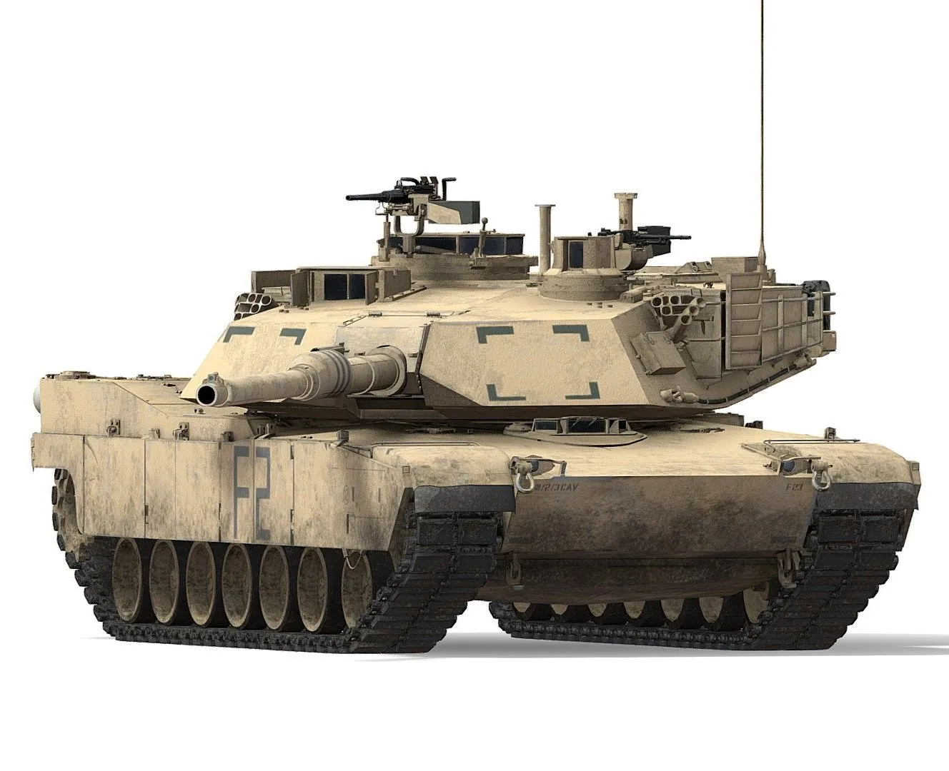 PBR Game 3D Models – M1a2 Abrams Sep American Mbt