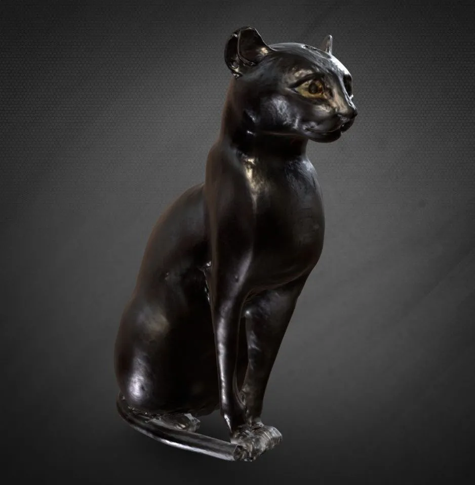 PBR Game 3D Models – Macska Szobor