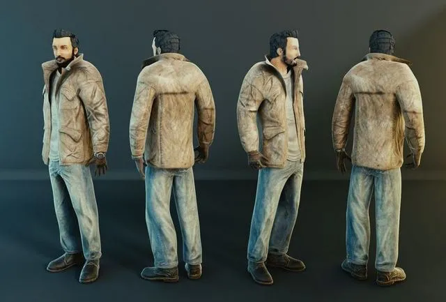 PBR Game 3D Models – Male Apocalyptic