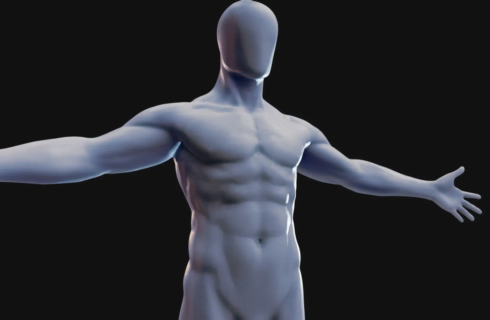 PBR Game 3D Models – Male Base Body