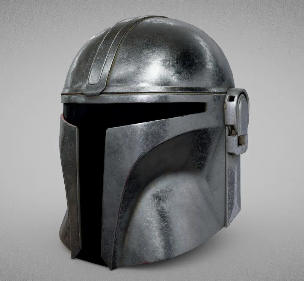 PBR Game 3D Models – Mandalorian Helmet 2019 Low Poly