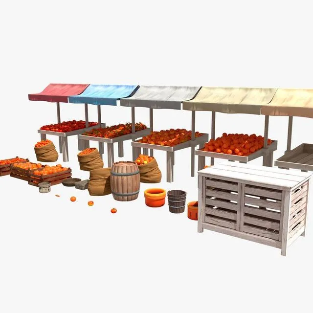 PBR Game 3D Models – Marketplace – Old Shop – Cartoon Style