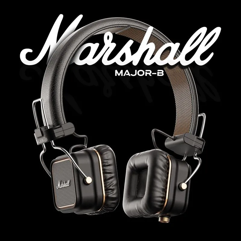 PBR Game 3D Models – Marshall Headphone Major B Concept