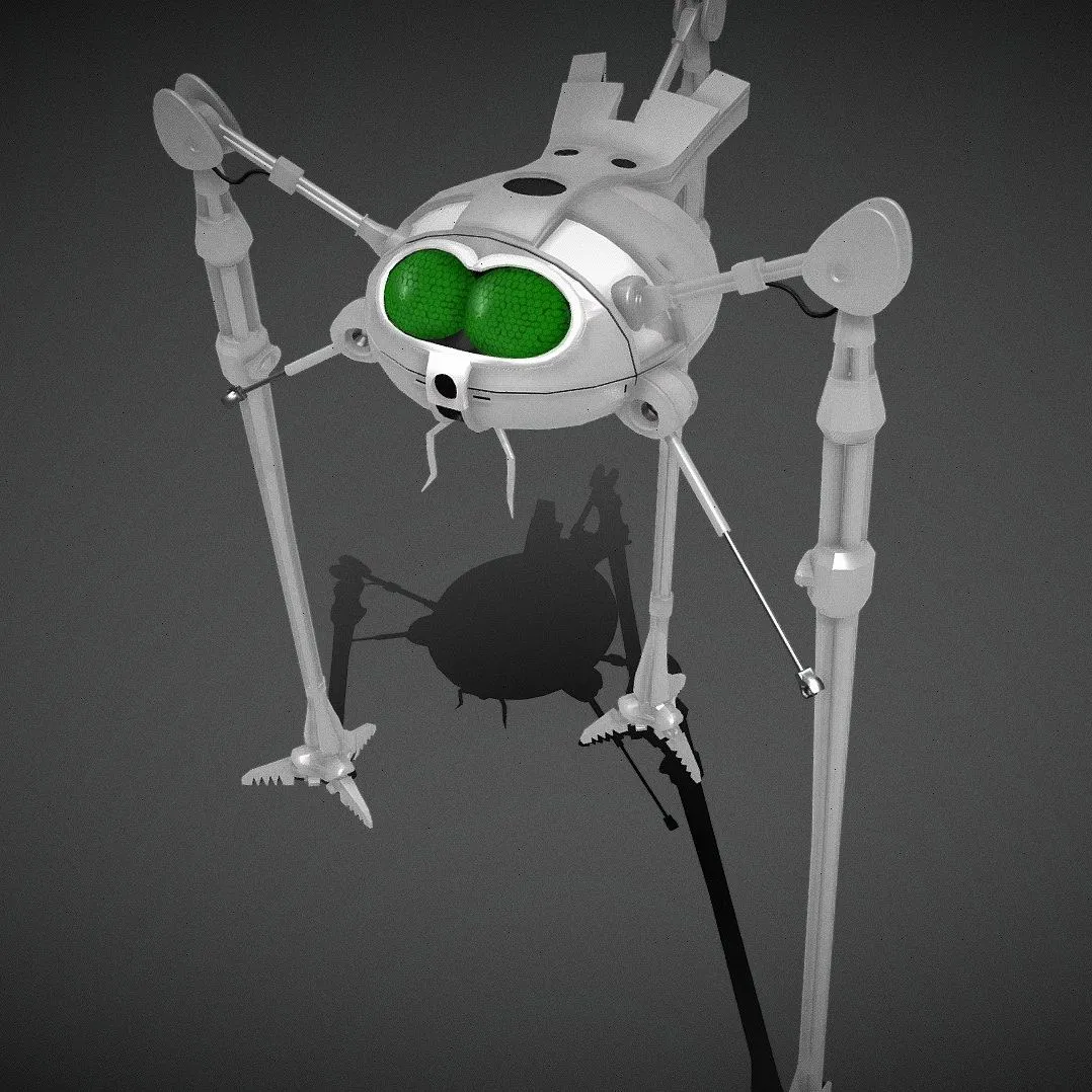 PBR Game 3D Models – Martian Fightimg Machine