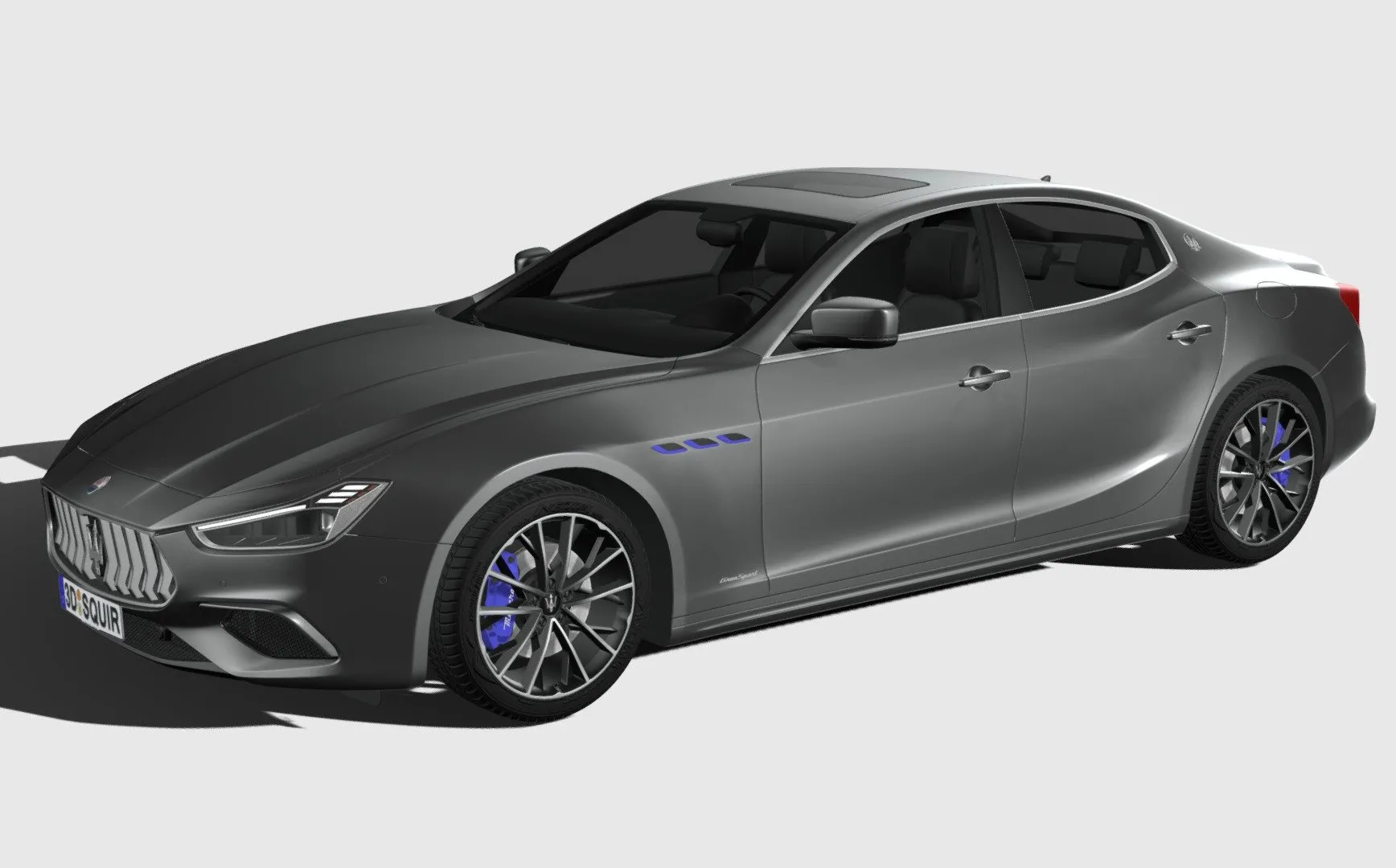 PBR Game 3D Models – Maserati Ghibli Hybrid 2021