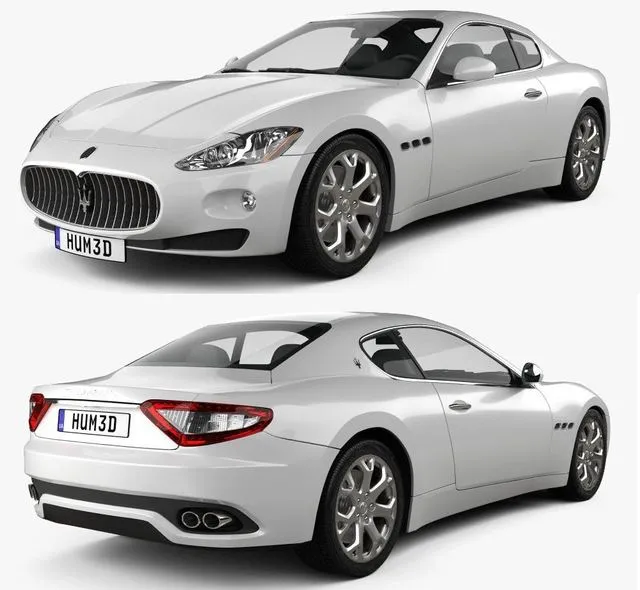 PBR Game 3D Models – Maserati GranTurismo 2011