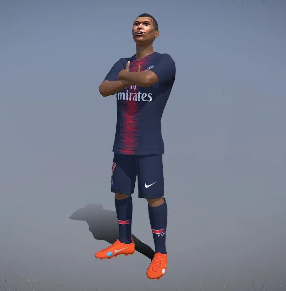 PBR Game 3D Models – Mbappe