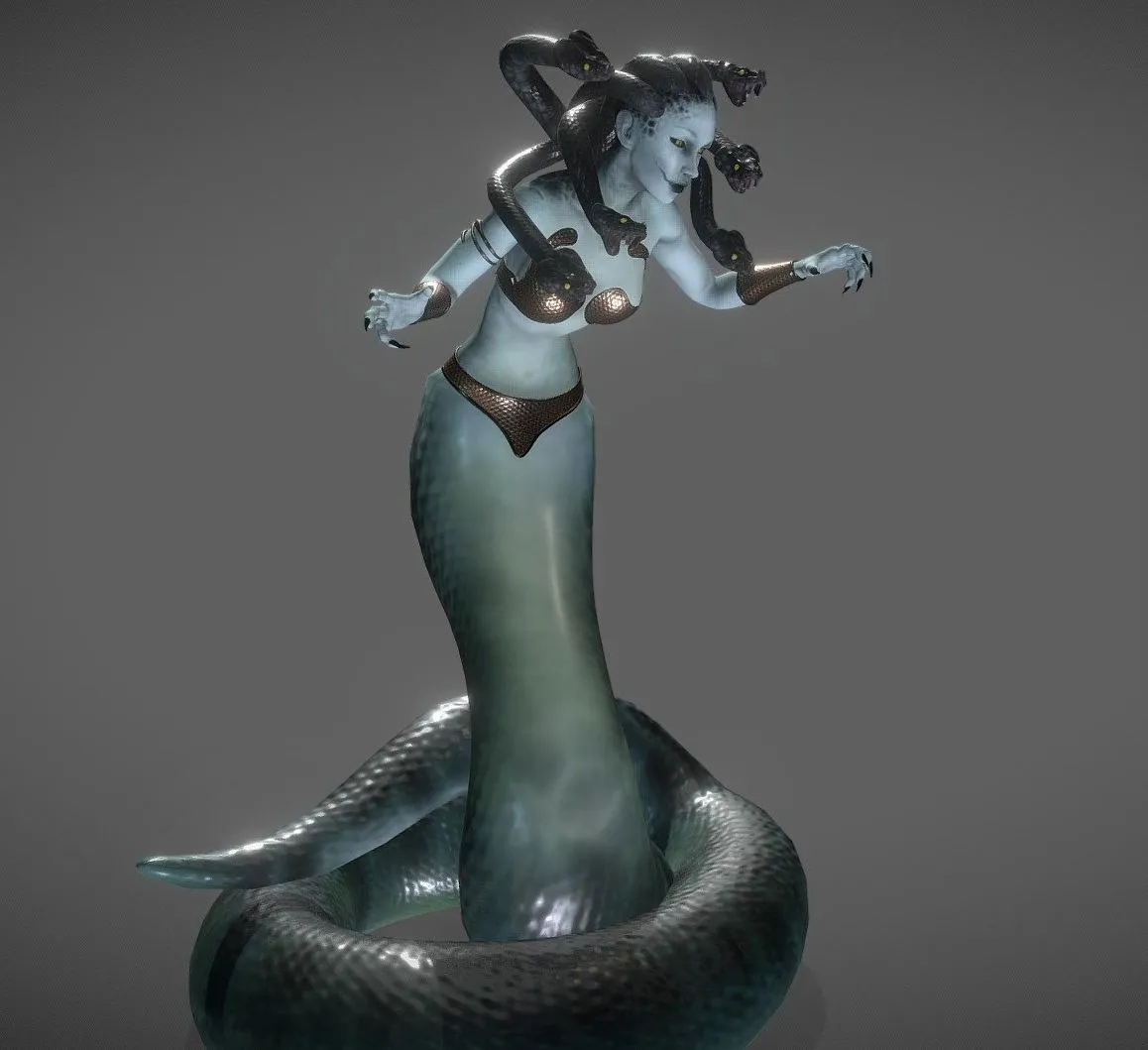 PBR Game 3D Models – Medusa