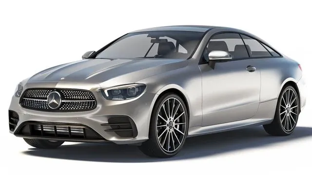 PBR Game 3D Models – Mercedes-Benz E-Class Coupe 2022