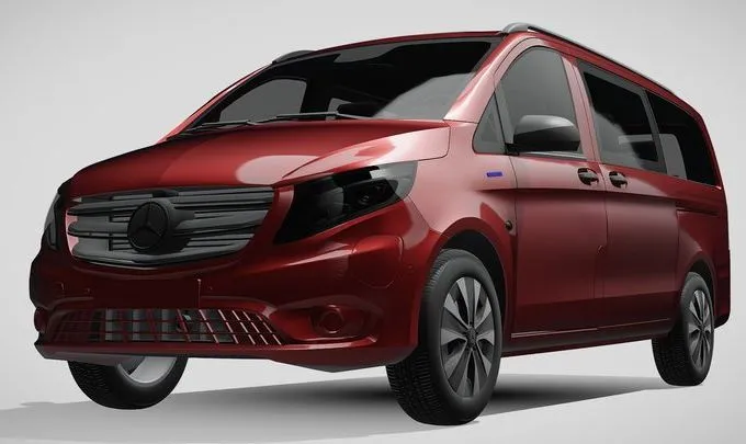 PBR Game 3D Models – Mercedes Benz E Vito Tourer 2021