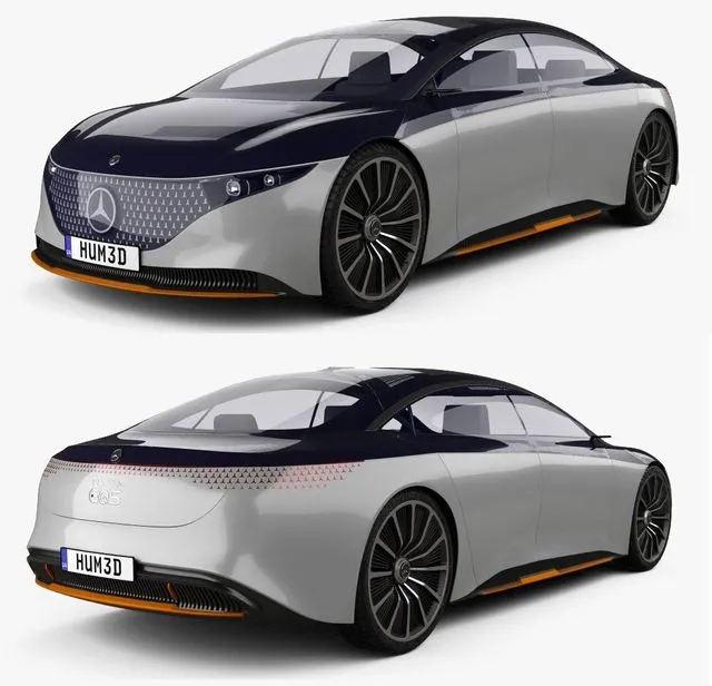 PBR Game 3D Models – Mercedes-Benz Vision EQS 2019