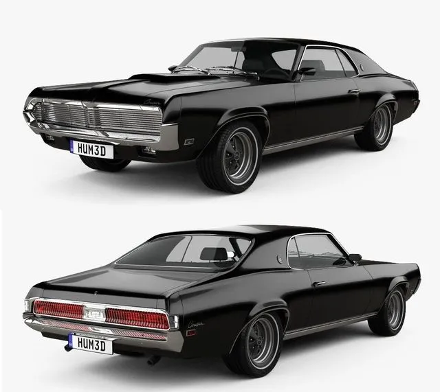 PBR Game 3D Models – Mercury Cougar XR-7 1969