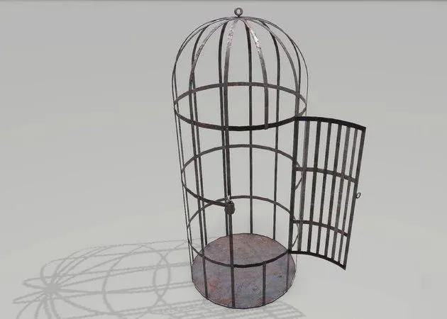PBR Game 3D Models – Metal Cage 2