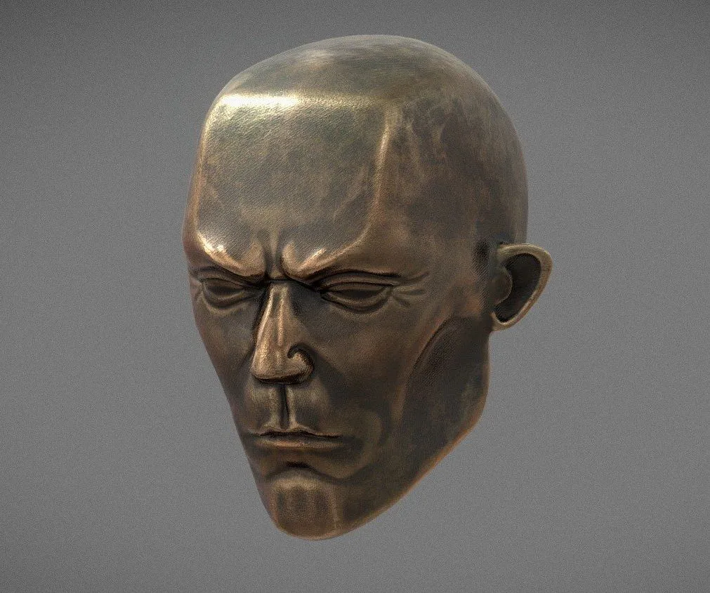 PBR Game 3D Models – Metal Face