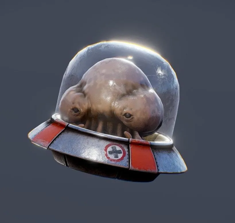 PBR Game 3D Models – Metal Slug Martian Mini Ufo