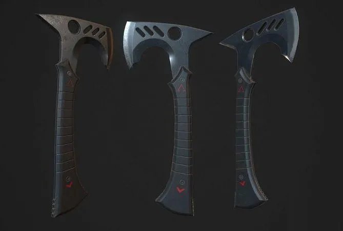 PBR Game 3D Models – Modern Axe 05