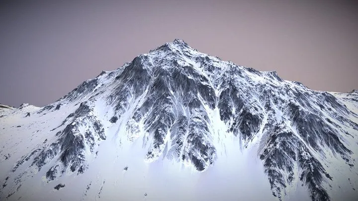 PBR Game 3D Models – Mountain Snow