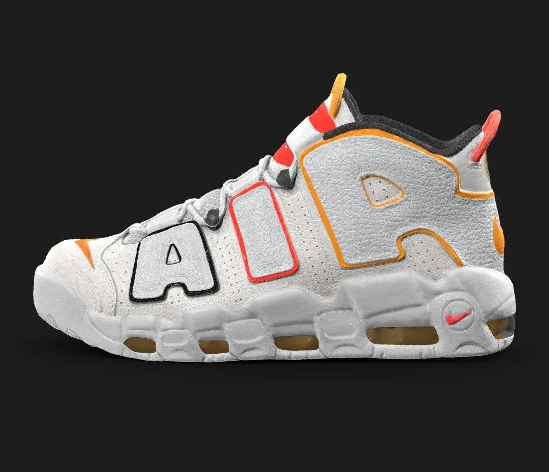 PBR Game 3D Models – Nike Air More Uptempo Rosewell Raygun