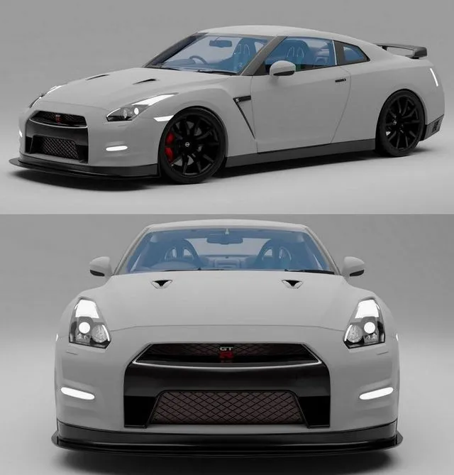 PBR Game 3D Models – NISSAN GTR