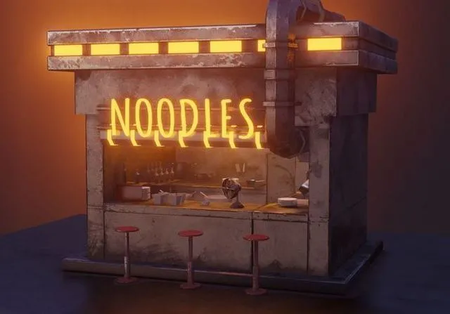 PBR Game 3D Models – Noodle Shop