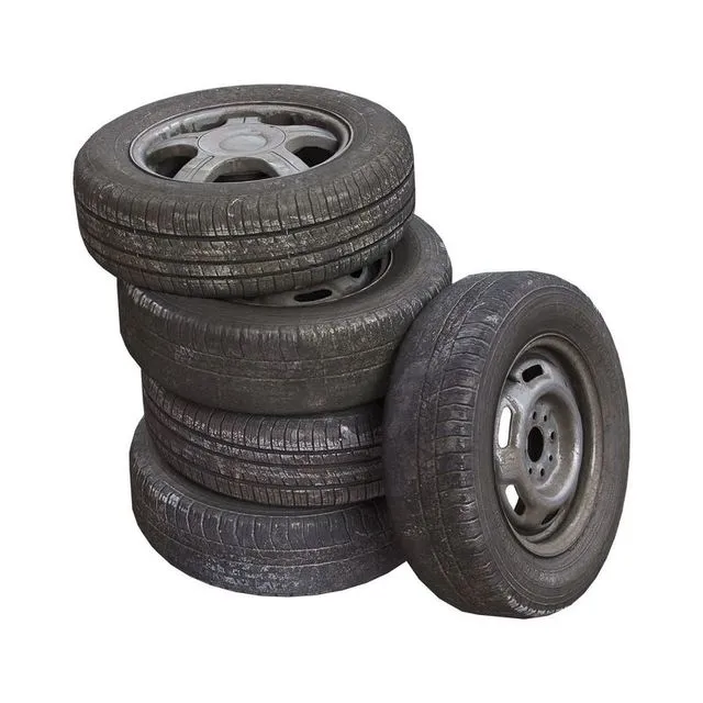 PBR Game 3D Models – Old wheels for car