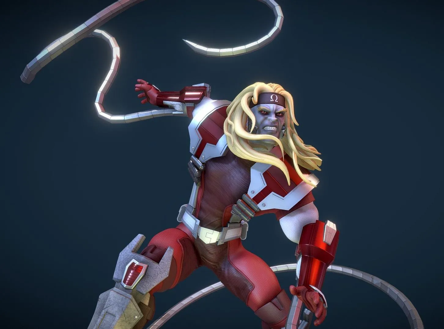 PBR Game 3D Models – Omega Red