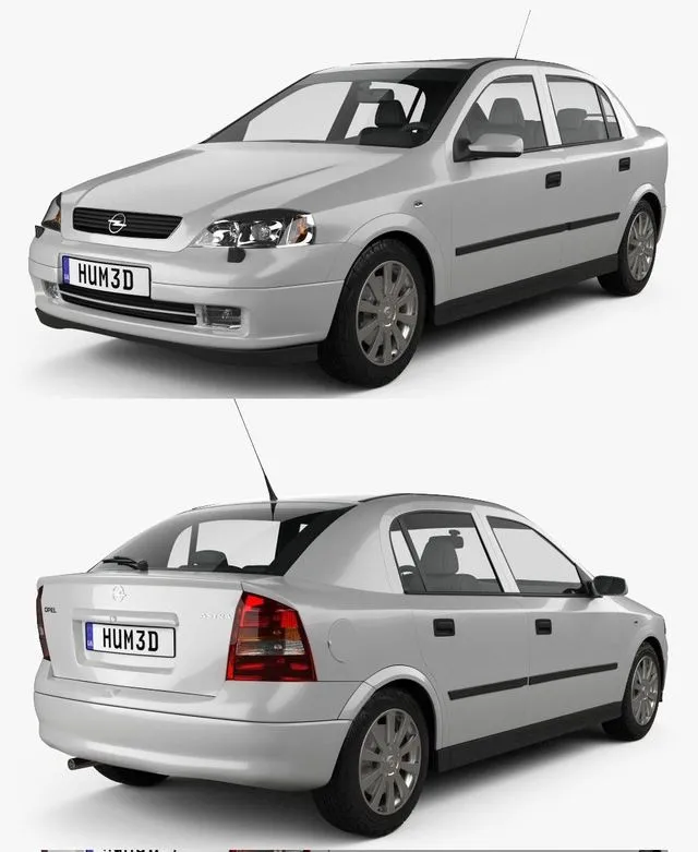 PBR Game 3D Models – Opel Astra G liftback 1998