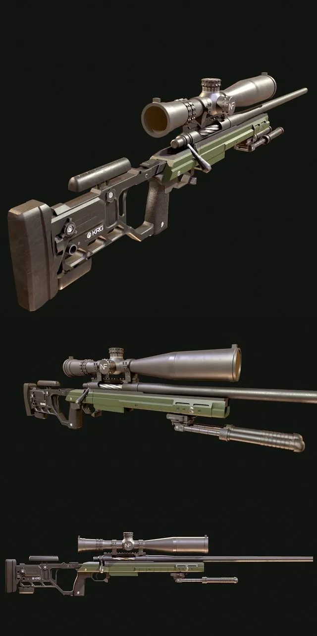 PBR Game 3D Models – Paladin CheyTac