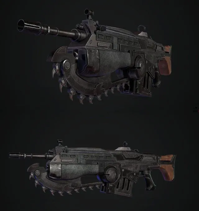 PBR Game 3D Models – PDP Lancer Gun