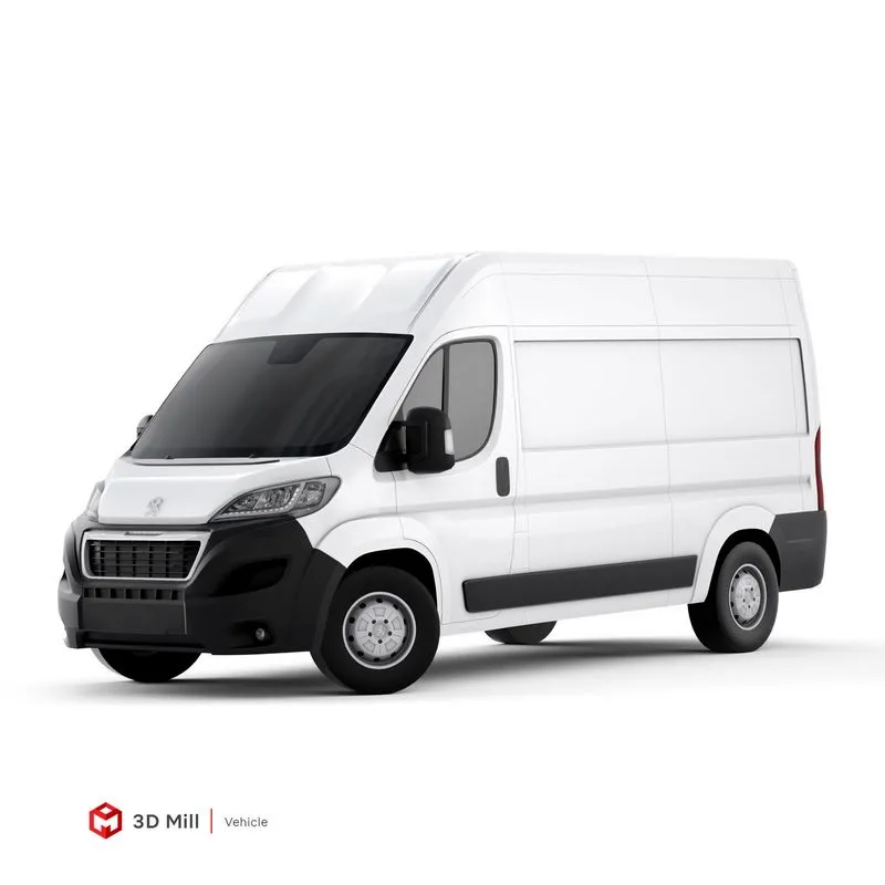 PBR Game 3D Models – Peugeot Boxer 2014