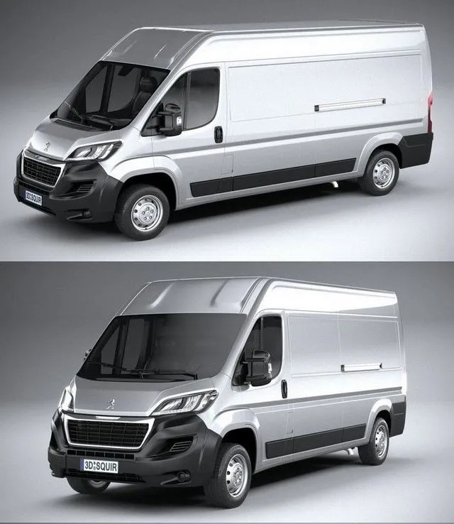 PBR Game 3D Models – Peugeot Boxer 2020