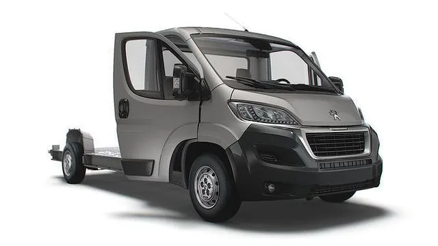 PBR Game 3D Models – Peugeot Boxer 3540 L4 PlatformCab HQInterior 2023