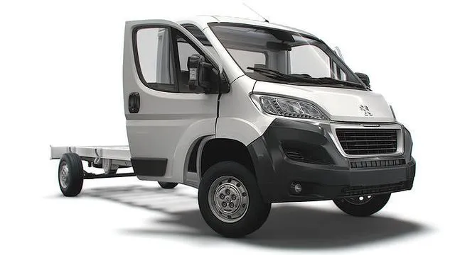 PBR Game 3D Models – Peugeot Boxer Chassis Truck SCab 4300WB HQInterior 2023