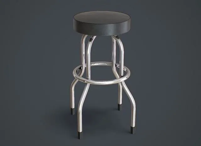 PBR Game 3D Models – Playing Bar Stool
