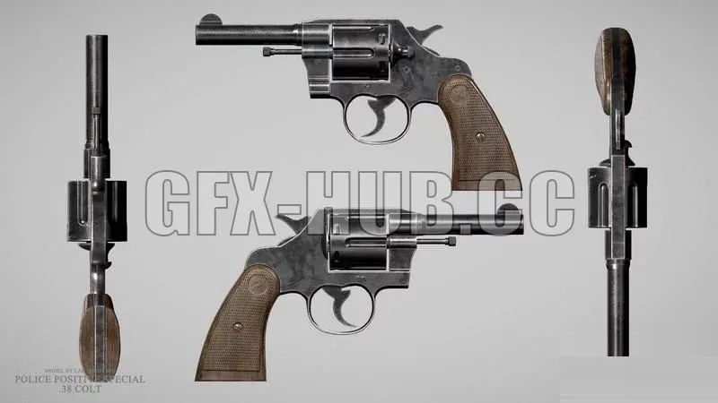 PBR Game 3D Models – POLICE POSITIVE SPECIAL 38 COLT