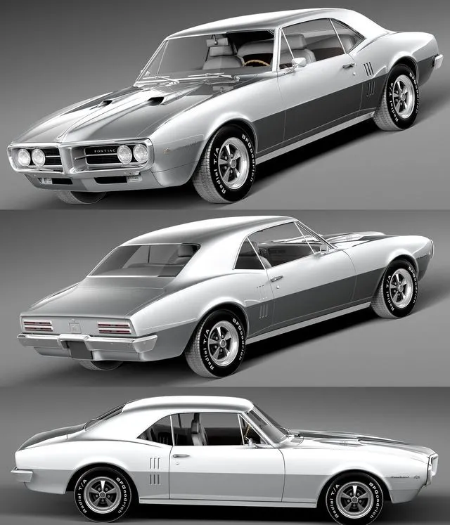PBR Game 3D Models – Pontiac Firebird 1967